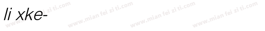 li xke字体转换